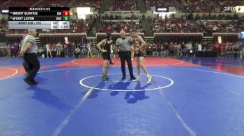130 lbs Champ. Round 1 - Kade Farnsworth, Moorcroft K-8 vs Rafe Willson, Miles City Wrestling Club