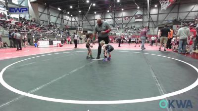 43 lbs Consi Of 8 #2 - Eagan Luxton, Bartlesville Wrestling Club vs Maverick Williams, Pitbull Wrestling Academy