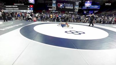 100 lbs Cons. Quarters - Jaxsen Vestal, IA vs Jackson Thorn, MN