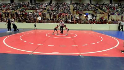 46 lbs Round Of 16 - Bransen Trimm, Woodland Wrestling vs Cruz Arave, Grizzly Wrestling Club