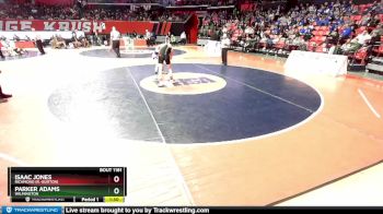 1A 157 lbs Cons. Round 1 - Isaac Jones, Richmond (R.-Burton) vs Parker Adams, Wilmington