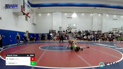 130 lbs Quarterfinal - Wyatt Tester, El Reno Wrestling Club vs Landry Herbst, Blaine County Grapplers