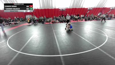 16U Boys - 120 lbs Cons. Round 1 - Connor Herro, Wisconsin vs Andrew Helbach, Wisconsin