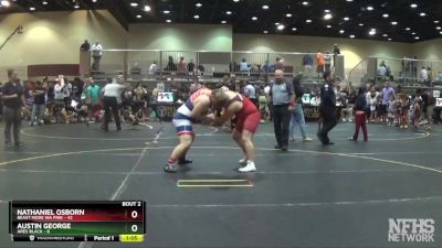 220 lbs Round 1 (6 Team) - Nathaniel Osborn, Beast Mode WA Pink vs Austin George, Ares Black