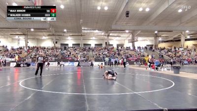 A 144 lbs Cons. Round 1 - Walker Hobbs, Cheatham Co. Central High School vs Max Minor, Tennessee High School