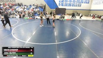 115 lbs 5th Place Match - Gracie Gardiner, Uintah Jr High Wrestling vs Akira Helprin, Wasatch Wrestling Club