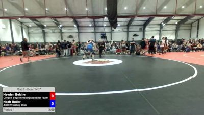 215 lbs Champ. Rd Of 16 - Hayden Belcher, Oregon Boys Wrestling National Team vs Noah Butler, ACH Wrestling Club
