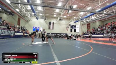 170 lbs Cons. Round 1 - Sofia Perez, Kankakee (Sr.) vs Rhysel Anum, Morton Cicero