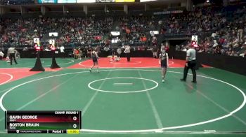 96 lbs Champ. Round 1 - Boston Braun, 922A vs Gavin George, SGO1