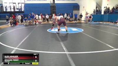 285 lbs Cons. Round 3 - Alex Ashauer, Wisconsin-Platteville vs Edward Perry, Chicago