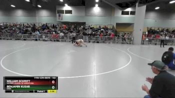 132 lbs Champ. Round 1 - William Schmitt, Victory School Of Wrestling vs Benjamin Kusar, Iowa