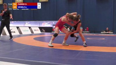 53 kg Quarterfinal - Dominique Parrish, USA vs Annika Wendle, GER