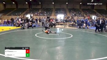 45 lbs Quarterfinal - Braden Flowers, Grindhouse Wrestling vs Jacob Sisum, Habersham Jr. Raiders