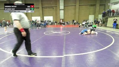 130 lbs Cons. Round 3 - Andrea Wood, Frontenac vs Ryleigh Nay, Blue Springs South