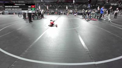 45 lbs Quarterfinal - Grayson Janezic, Triumph Trained vs Arturo DelVecchio, Cordoba Trained