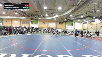 150 lbs Quarterfinal - Kason Wirtz, Toll Gate vs Anthony Lombardi, Mt. Hope