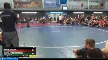 80 lbs Round 7 (8 Team) - Chance Wuhr, Backyard Brawlers vs Kosta Hatzigeorgiou, Fight Club