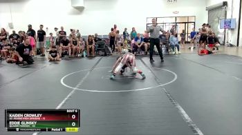 76 lbs Round 2 (6 Team) - Kaiden Crowley, U2 Journeymen Uprising vs Eddie Glinsky, Quaker Maroon