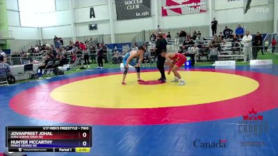 71kg Quarterfinal - Jovanpreet Johal, Guru Gobind Singh WC vs Hunter McCarthy, Prince George WC