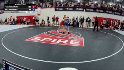 74 kg Quarters - Zach Hanson, Minnesota vs William Denny, Victory Elite Wrestling