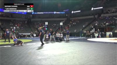 138 lbs Round Of 16 - Nathan Cauwel, Chino (SS) vs Leo Maestas, Clovis North (CS)