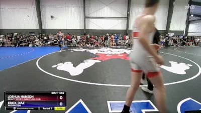 157 lbs Cons. Round 1 - Joshua Hanson, Reality Sports Wrestling Club vs Erick Diaz, Washington