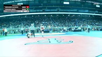 D2-113 lbs Champ. Round 1 - Edward Smith, Bay City John Glenn vs Benjamin Jackson, Grand Rapids Northview