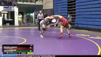 174 lbs Cons. Round 3 - Jacob Sherzer, Cornell College vs Shyler Langley, Simpson College