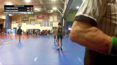 106 lbs Champ. Round 2 - Chris Sautter, Hesperia vs Zain Chaudhry, Irvine