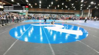 110 lbs Champ. Round 2 - Amiah Gibson, Mazama vs Iliana Toraya, Basha