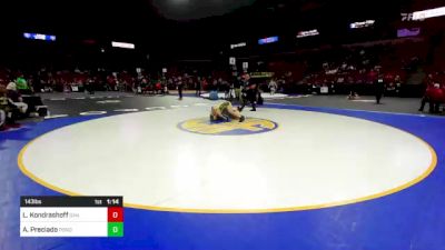 143 lbs Round Of 32 - Lyla Kondrashoff, San Marin vs Ariel Preciado, Ponderosa