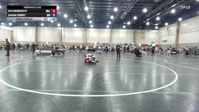 132 lbs Semifinal - Kai Benedetti, Wellington Wrestling vs Jaxon Perry, Quest For Gold