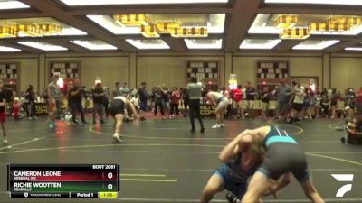 108 lbs 5th Place Match - Cameron Leone, Arsenal WC vs Richie Wootten, Seagulls