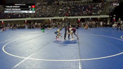 70 lbs Champ. Round 2 - Cullen Stanley, Mollitium vs Wyatt Peterson, Dc Elite