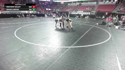 D3-190 lbs Quarterfinal - Breyson Kelley, Florence vs Isaiah Carton, Shiocton