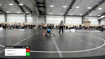 75 lbs Semifinal - Jaxon Braun, Maurer Coughlin Wrestling Club vs Latrell Matheus, Gold Rush Wrestling Academy Reno