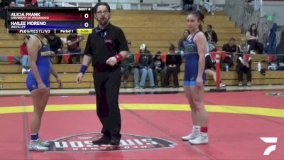 117 lbs Quarterfinal - Alicia Frank, University Of Providence vs Hailee Moreno, Westcliff