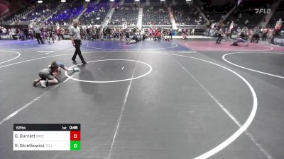 62 lbs Quarterfinal - Grayson Burnett, Green River Grapplers vs Roman Skretkowicz, Teller Takedown