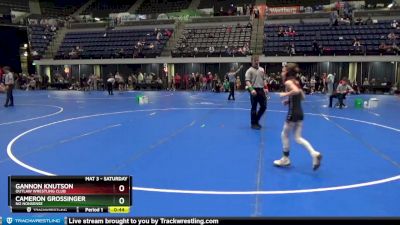 55 lbs Cons. Semi - Cameron Grossinger, No Nonsense vs Gannon Knutson, Outlaw Wrestling Club