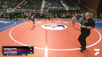 98 lbs 2nd Place Match - Leyton Puente, CWC Thunder vs Rylan Gambler, Riverton USA Wrestling