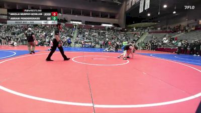 145 lbs Quarterfinal - Nikolai Murphy-Schiller, Little Rock Central High School Wrestling vs Abram Pendergrass, Arkansas