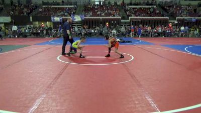 74 lbs Champ. Round 1 - Brad Halvorsen, Shepherd Wrestling Club vs Kylan Fitzpatrick, Killdeer Cowboy Wrestling