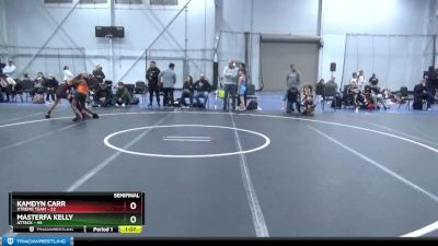 96 lbs Semis (4 Team) - Kamdyn Carr, Xtreme Team vs Masterfa Kelly, Attack