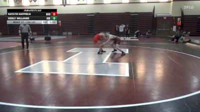 124-131 lbs 1st Place Match - Keely Williams, Independence Girls vs Kaylyn Hatfield, Marion Girls