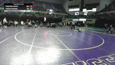 120 lbs Quarterfinal - Preston White, Chapin vs Peter Vaporis, River Bluff