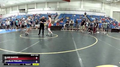 126 lbs Champ. Round 1 - Blake Bartos, OH vs Douglas Phillips, IL