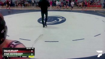 45 lbs Round 1 - Dallas Williams, Minion Training Center vs Ryker Westenbarger, Blackman Freestyle And Greco