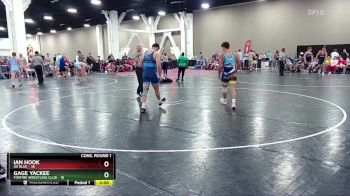 190 lbs Quarters & Wb (16 Team) - Ian Hook, SD Blue vs Gage Yackee, Foxfire Wrestling Club