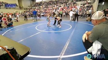 60 lbs Round Of 16 - Knox Perkins, Tahlequah Wrestling Club vs Jolina Hancock, Lady Outlaw Wrestling Academy