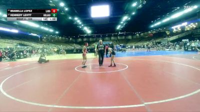 100 lbs Cons. Round 1 - Miabella Lopez, Lake Mary vs Kennedy Levitt, Conroe The Woodlands